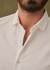 Chemise Bruce Pinpoint - Blanc — view 3