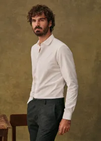 Chemise Bruce Pinpoint - Blanc — view 4