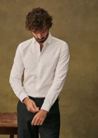 Chemise Bruce Pinpoint - Blanc — view 5