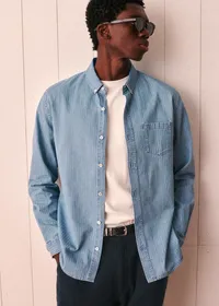 Chemise Charlie Denim - Rayures Délavées — view 2