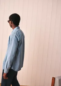 Chemise Charlie Denim - Rayures Délavées — view 5