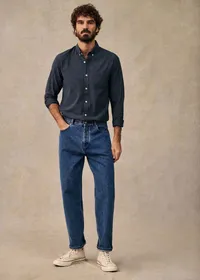 Chemise Charlie Flanelle - Bleu Chiné — view 2