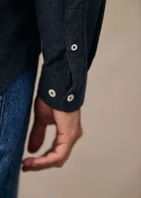 Chemise Charlie Flanelle - Bleu Chiné — view 4