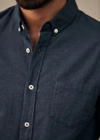 Chemise Charlie Flanelle - Bleu Chiné — view 5