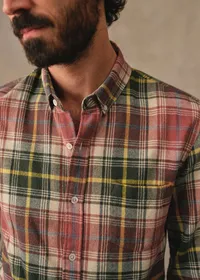 Chemise Charlie Flanelle Carreaux - Vert / Rose Foncé — view 4