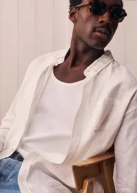 Chemise Charlie Lin - Blanc — view 3