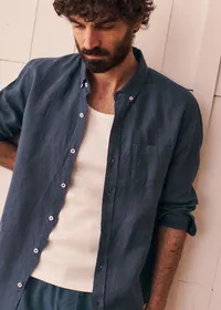 Chemise Charlie Lin - Bleu Nuit — view 2