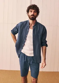 Chemise Charlie Lin - Bleu Nuit — view 3