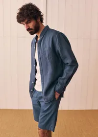 Chemise Charlie Lin - Bleu Nuit — view 5