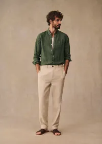 Chemise Charlie Lin - Kaki — view 3