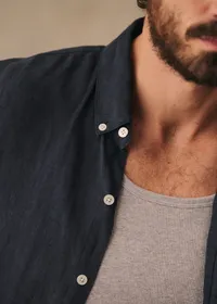 Chemise Charlie Lin - Marine — view 2