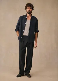 Chemise Charlie Lin - Marine — view 5