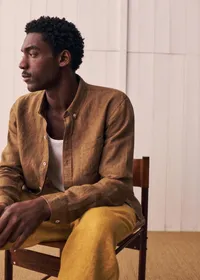 Chemise Charlie Lin - Marron Chiné — view 2