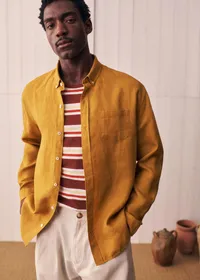 Chemise Charlie Lin - Ocre — view 5