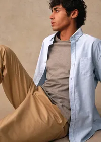 Chemise Charlie Oxford - Bleu Clair — view 3