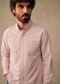Chemise Charlie Oxford - Rayures Rouge / Blanc — view 2