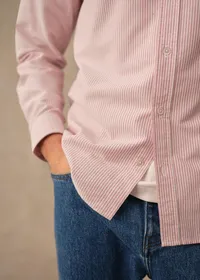 Chemise Charlie Oxford - Rayures Rouge / Blanc — view 3