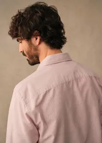 Chemise Charlie Oxford - Rayures Rouge / Blanc — view 4