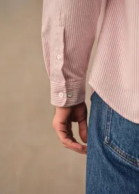 Chemise Charlie Oxford - Rayures Rouge / Blanc — view 5