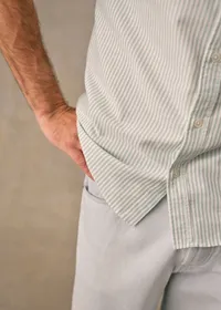 Chemise Charlie Oxford - Rayures Vert / Blanc — view 5