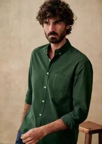 Chemise Charlie Oxford - Vert — view 2