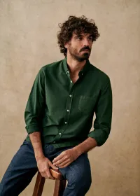 Chemise Charlie Oxford - Vert — view 4