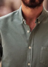 Chemise Charlie Oxford - Vert Argile — view 2
