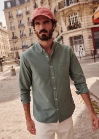 Chemise Charlie Oxford - Vert Argile — view 5