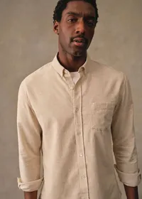 Chemise Charlie Velours - Beige Chiné — view 4