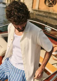 Chemise Holt Coton Lin - Blanc — view 5