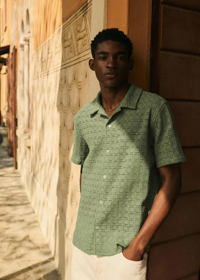 Chemise Holt - Crochet Vert Sauge