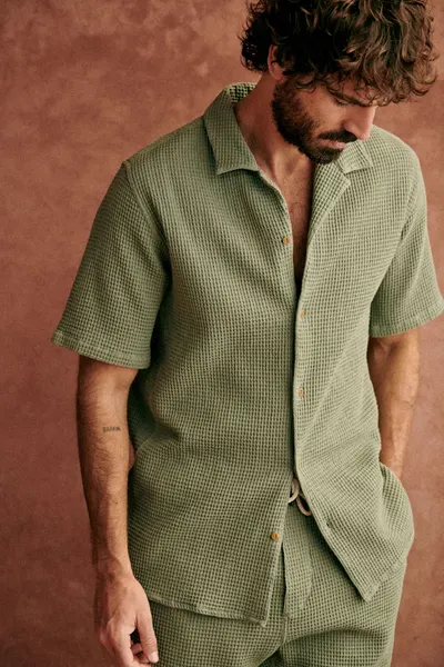 Chemise Holt Gaufrée - Vert