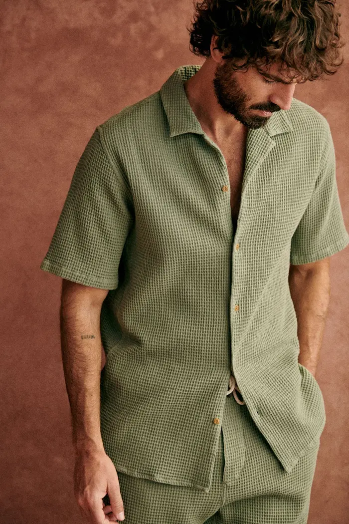 Chemise Holt Gaufrée - Vert