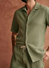 Chemise Holt Gaufrée - Vert — view 2