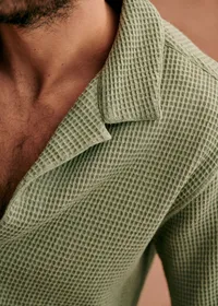 Chemise Holt Gaufrée - Vert — view 4