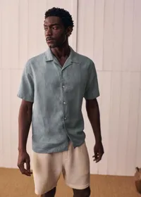 Chemise Holt Lin - Bleu Acier — view 4