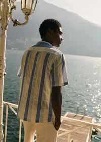 Chemise Holt - Rayures Bleu / Écru / Ciel — view 2