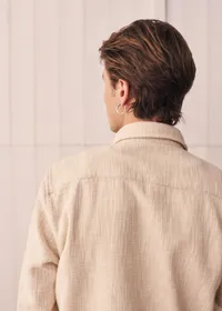 Chemise Lars Texturée - Naturel — view 3