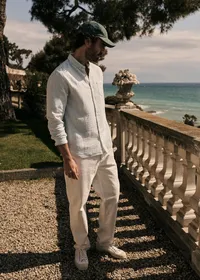 Chemise Luke - Rayures Bleu / Blanc — view 4
