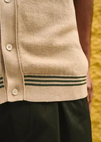 Chemise Maille Anatole - Beige / Kaki — view 2