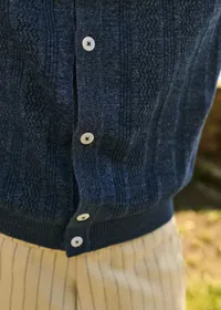 Chemise Maille Jill - Bleu Chiné — view 5