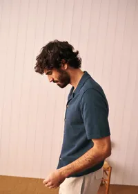 Chemise Maille Jonas - Bleu — view 4