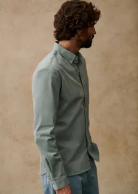 Chemise Miles - Vert Délavé — view 3