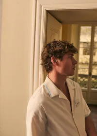 Chemise Nautical - Écru Broderie Bleue — view 2