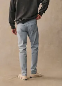 Jean Avi Slim - Bleu Denim Délavé — view 3