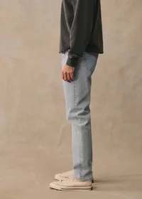 Jean Avi Slim - Bleu Denim Délavé — view 5