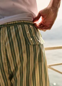 Maillot de bain Rob - Écru / Vert — view 2