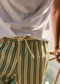 Maillot de bain Rob - Écru / Vert — view 4