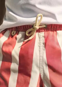 Maillot de bain Rob - Rayures Rouge / Blanc — view 4