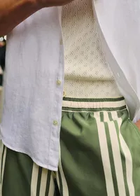 Maillot de bain Rob - Rayures Vert / Écru — view 5